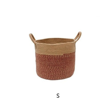 Cotton Linen Storage Laundry Basket